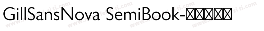 GillSansNova SemiBook字体转换